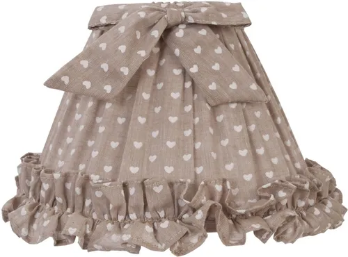 Lampenschirm 6LAK0177 Ø 22x14 cm/E27 in grau von Clayre & Eef