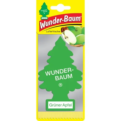 Lufterfrischer Wunderbaum Duft Baum Gruener Apfel 3er Karte Duftbaum mit dem Duft fruchtiger Äpfel WB51914