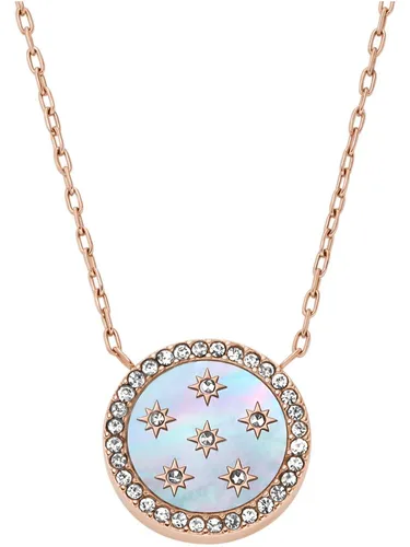 Fossil JF04936791 Damen Collier Edelstahl Grau 40,5 cm in rosegold von Fossil