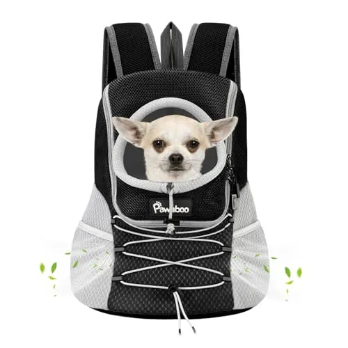 Pawaboo Haustier Rucksack für Hunde und Katzen – Atmungsaktive Tragetasche für Reisen
