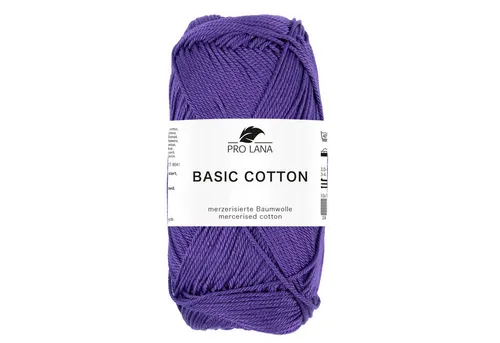 Pro Lana Pro Lana BASIC COTTON Baumwollgarn 50 g Häkelwolle, 125 m (Perfektes Baumwoll-Garn für leichte Pullover, Mützen und Accessoires), 50 g