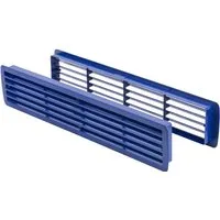 MS Beschläge Türgitter Blau Lüftungsgitter Kunststoff Raumbelüftung