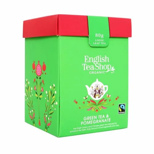 ETS - Grüner Tee Granatapfel, BIO Fairtrade, Loser Tee, 80g Box