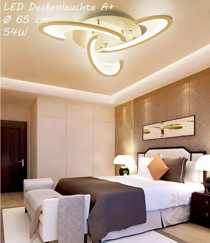 Euroton LED Deckenleuchte LED Deckenleuchte Fernbedienung Lichtfarbe einstellbar dimmbar Lampe, LED fest integriert, kaltweiß,neutralweiß bis warmweiß, 7000 k-3000 k stufenlos einstellbar