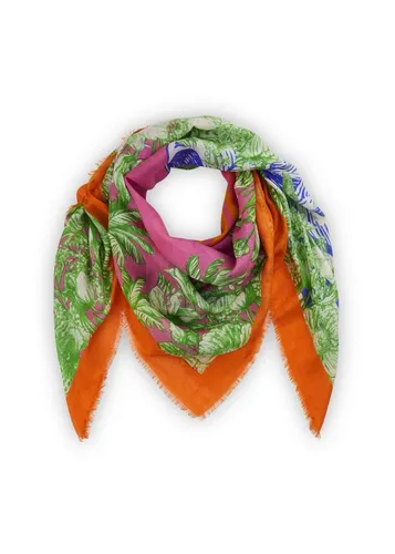 Codello Schal PRINTED SQUARE MODAL/COTTON JUNGLE bunt - Portemonnaies, stylischer Schal in 120x120 cm, aus 55% Modal und 45% Baumwolle, ideal für einen modischen Akzent in jedem Outfit.