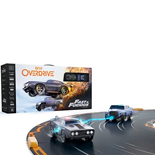 Anki 000-00068 Overdrive Fast und Furious Edition,App-gesteuertes Autorennbahn-Set, für 1- 4 Spieler,mehrfarbig
