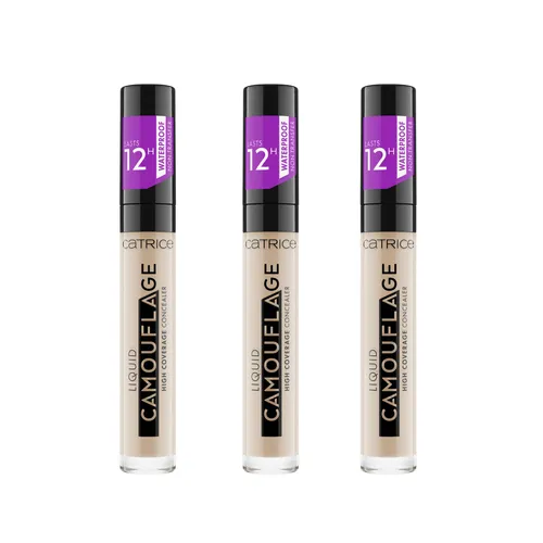 Catrice Liquid Camouflage High Coverage Concealer, 005 Light Natural 3er pack