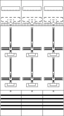 STRI Zählerfeld DF39B6 9RE 6Z VV.m.ZK.