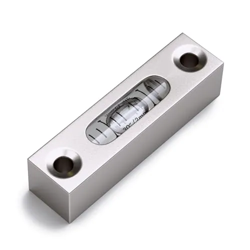 Präzisions-Dosenlibelle MGV-581514-CS - Hochpräzise Röhrenlibelle aus Aluminium mit klarer Flüssigkeit. Ideal für exakte Ausrichtungen in technischen Anwendungen. Langlebig und zuverlässig dank Borosilikatglas und 30