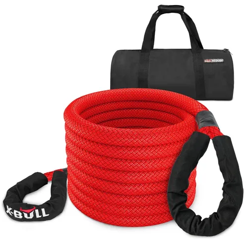 Kinetisches Bergeseil 13,4 t X‑Bull verstärktes Kinetic Rope 29500lbs 25mm x 9m