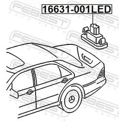 Febest Kennzeichenleuchte 16631-001LED
