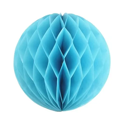 Wabenball 20cm // Wabenkugel Honeycomb Hänge Deko Ballon Laternen Aufhänger Waben Bälle Papier Pompons Dekoration Geburtstag Party Hochzeit (hellblau 311) 1