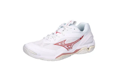 Mizuno Handballschuhe Wave Stealth 6 Damen, Weiß, Größe 40 - Erleben Sie mit den Mizuno Wave Stealth 6 Damen-Handballschuhen ultimativen Komfort und Stabilität. Das innovative Obermaterial sorgt für eine perfekte Passform, während die spezielle Sohle optimalen Grip bietet.