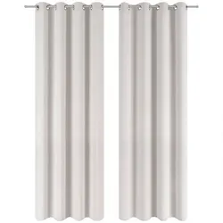 Blumtal Verdunklungsvorhänge Hellgrau, 140x265 cm in silber von Blumtal