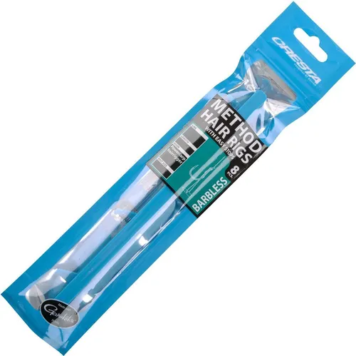 Cresta Method Hair Rigs Barbless + Stop - 8 gebundene Angelhaken, Gr./Durchmesser/Tragkraft:Gr. 12 /5.3kg /0.24mm