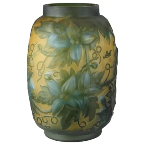 vianmo Cameo Glas Vase Blaue Blumen