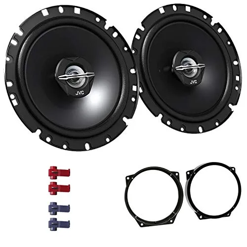 JVC CS-J1720X Lautsprecher mit Einbauset passend für MINI Mini Cabriolet R52 2004-2008 Türen vorne 600 W 170mm 2 Wege Koax