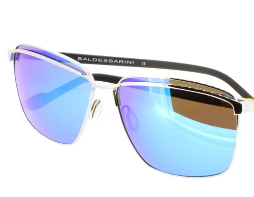 Baldessarini 2605 Col. 3 Herren Piloten-Sonnenbrille - Elegante Herren Sonnenbrille mit 61 mm Gläsern in Blau/Violett und silbernem Rahmen. Ideal für stilbewusste Männer, die Wert auf Qualität legen.