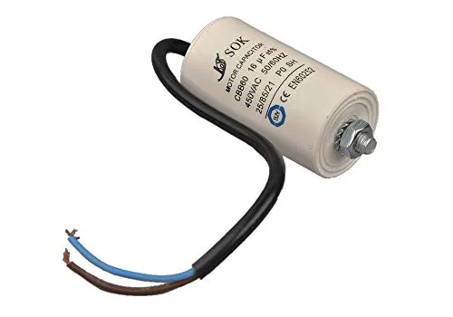 BSD Kondensator Motorkondensator Anlaufkondensator 16 uF / 450V Mit Kabel
