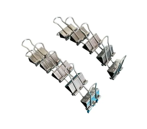 Foldback Klammern Edelstahl rostfrei Büroklammer rostbeständig (10 Stück, 30mm)