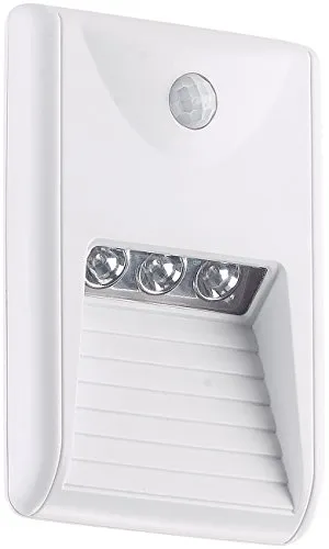 Lunartec Nachtlicht Treppe: LED-Treppenleuchte & Nachtlicht mit PIR-Bewegungssensor, 15 lm, 0,18 W (Treppenhaus, Treppenleuchte mit Bewegungsmelder, Boot)