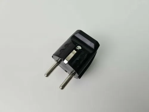 Schuko Stecker Schwarz PVC Schutzkontakt Stecker PVC Stecker zentrale Einführung