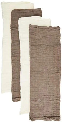 Pippi Unisex Baby 4er Pack Stoffwindeln, Spucktücher, Kuscheltücher oder Windeltücher, Geeignet Badebekleidungsset