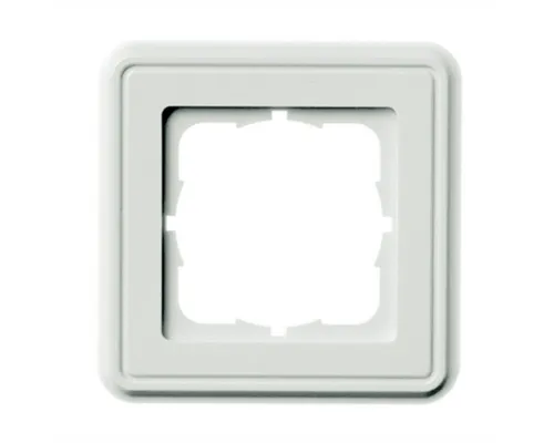 Telegärtner Abdeckrahmen 80 x 80 mm Netzwerk-Panel (bestückt, 1-fach, alpinweiss)