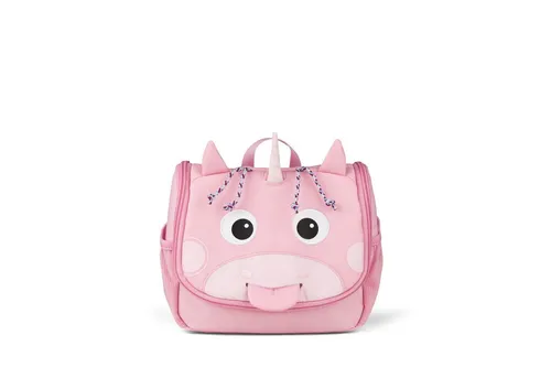 Affenzahn Kulturbeutel Kinder Kulturtasche - Kulturbeutel mit vielen Fächern für kleine Reiseartikel und abnehmbarem Klett-Spiegel. Hergestellt aus 50% recycelten PET-Flaschen, wasser- und schmutzabweisend. Ideal für Kinder, um Ordnung zu halten!