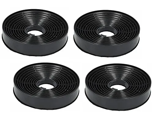 Aktivkohlefilter für Dunstabzugshauben - 4er Set für Silverline AF90 & Delta Kul1 - Dunstabzugshaubenfilter, 4 Stück Kohlefilter für optimale Geruchsfilterung im Umluftbetrieb. Erhalten Sie die Leistung Ihrer Haube mit diesem hochwertigen Ersatzteil in Erstausstatterqualität.