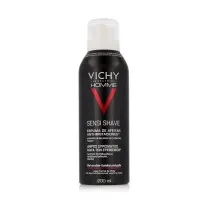 Vichy Homme Rasierschaum Anti-Hautirritationen - Medizinische Körperpflege für empfindliche Haut, schützt vor Rasurbrand und spendet intensive Feuchtigkeit durch eine spezielle Wirkstoffkombination.