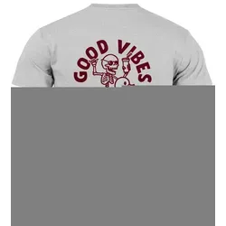 Neverless Print-Shirt Herren T-Shirt mit Good Vibes Only Design - Herren-Shirt in grau mit coolem Quitsche-Ente Motivprint, aus 100% Baumwolle, perfekt für lässige Outfits und gute Laune.