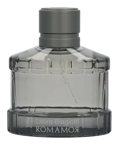 Laura Biagiotti Romamor Uomo Eau de Toilette 75 ml - Orientalischer, holziger Herrenduft, der Charisma und Sinnlichkeit verleiht. Ideal für selbstbewusste Männer, die sowohl im Alltag als auch zu besonderen Anlässen glänzen möchten.