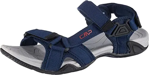 CMP Hamal M Outdoorsandale mit Klettverschluss blau 42 EU - Wanderschuhe mit hohem Dämpfungsgrad und offenem Schuhspitzen-Design, ideal für komfortable Wanderungen. Fällt klein aus, bitte eine Größe größer bestellen.