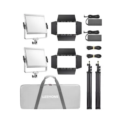 Godox Litemons Bi color LED Light Panel 2 light kit  LP600Bi