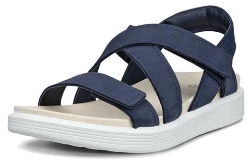 Ecco 23881302038 Sandalette Blau 39 EU - Bequeme Sandalette in Größe 39 aus hochwertigem Leder. Ideal für sportliche Freizeitlooks und mit praktischem Klettverschluss für einfachen Einstieg.