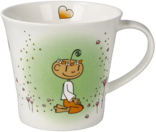Goebel Tasse Coffee-/Tea Mug Der kleine Yogi- Danke, 1-tlg., Porzellan