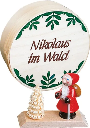 Spanschachtel Nikolaus aus Seiffen – Traditionelles Kunstwerk - Handgefertigte Spanschachtel aus Holz, ideal für die Weihnachtszeit. Perfekt als Geschenk oder zur Dekoration, mit buntem Nikolaus-Motiv und traditionellem Charme.