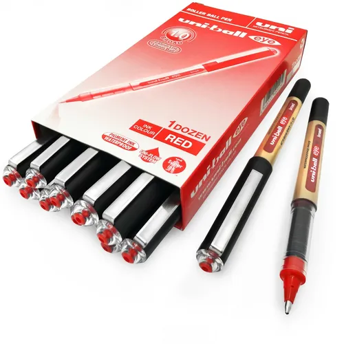 Uni-ball Auge UB-150-10 Breite Flüssig Tinte Tintenroller Stifte - 1.0mm - Rot -