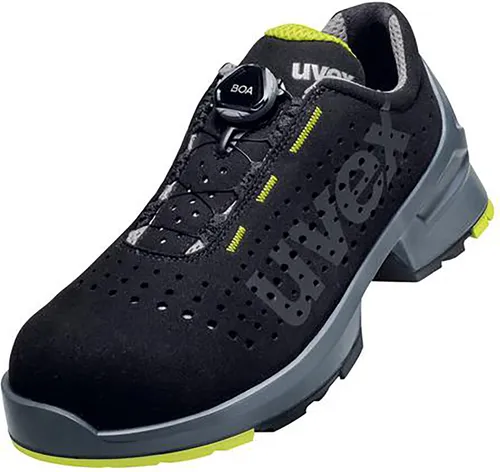 uvex 1 Halbschuhe S1 schwarz, gelb Weite 10 Gr. 51 - Arbeitsschuhe mit ergonomischer Konstruktion, bieten optimalen Schutz und Komfort für den ganzen Tag. Ideal für anspruchsvolle Arbeitsumgebungen.
