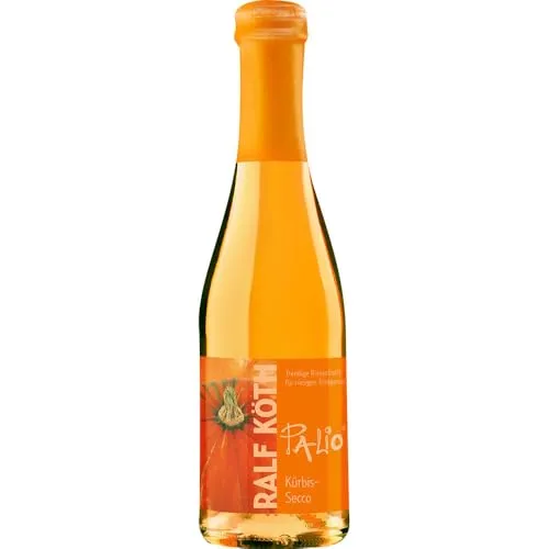 Wein Köth Palio Kürbis Secco Piccolo 0,2l | Milder Herbst-Aperitif in der kleinen Flasche | Ideal für Halloween | 1x 0,2l