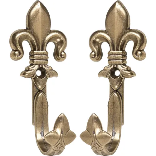 Pistolen- und Gewehrhalter Gaderoben Haken messingfarben 2 x