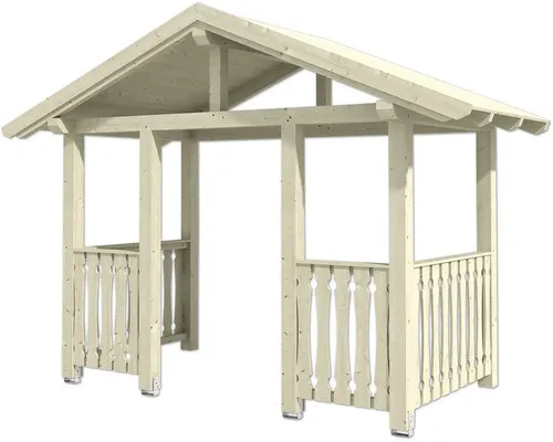 SKAN HOLZ Vordach Stralsund 8 natur 360x187 cm