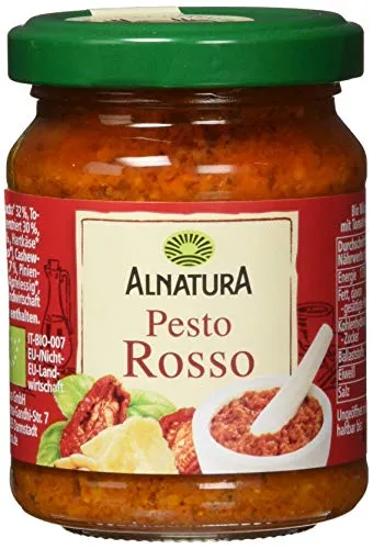 Alnatura Bio Pesto Glas, Rosso, 125g von Alnatura