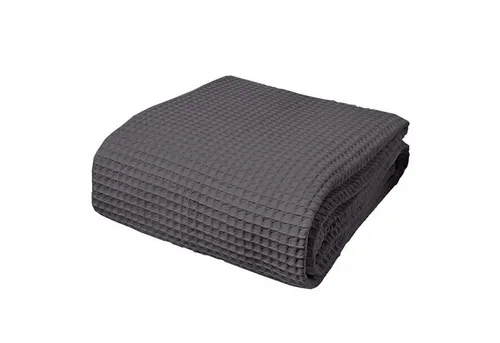 Wülfing Sommerbettdecke 100% Baumwolle, grau, 150 cm x 210 cm