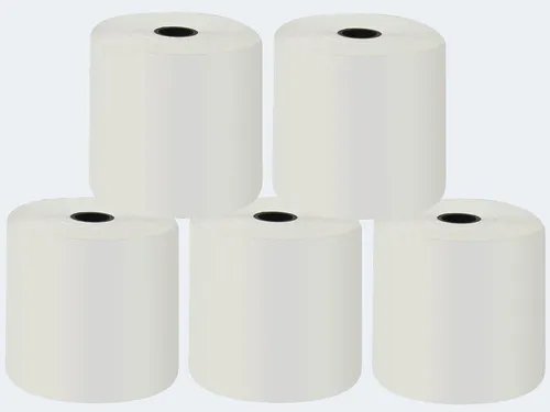Thermorollen 58mm x 50 x 12mm - BPA-frei, Karton á 50 Stück - Card-Reader - BPA-freies Thermopapier, ideal für alle Sharp-Registrierkassen, MultiData und primasello X120, sorgt für klare Druckergebnisse.