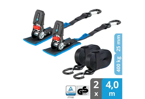 valonic Spanngurt Ratsche mit Haken SG-012-40 in schwarz von valonic