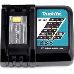 Makita Power Source Kit Li 18V mit 2x Akku 6,0Ah + Ladegerät - Elektrowerkzeug-Akkus, leistungsstarkes Set mit 2x 6Ah Lithium-Ionen Akkus und schnellem Ladegerät für effizientes Arbeiten.