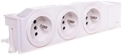 Gniazdo modułowe potrójne 16A VZ00ASF von hager polo