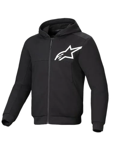 Alpinestars Chrome V2 Sport Hoodie Schwarz/Weiss 5XL von Alpinestars